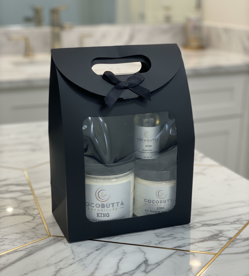 Small Black Velcro gift bag