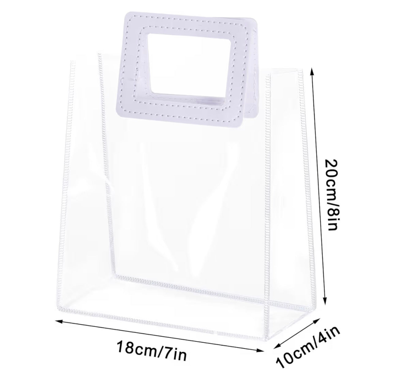 Clear purse gift bag