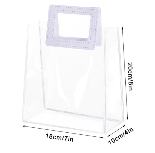 Clear purse gift bag